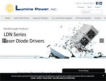 Tablet Screenshot of luminapower.com